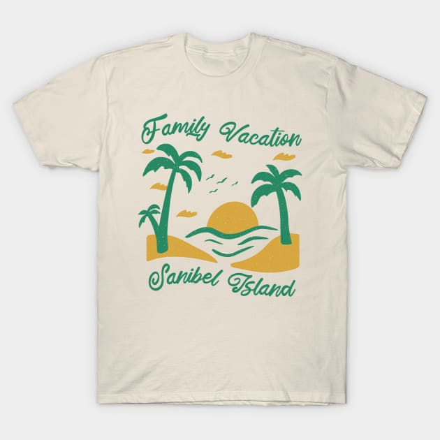 Family Vacation Sanibel Island T-Shirt by SunburstGeo